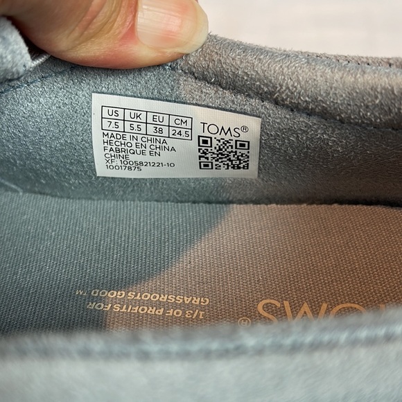 TOMS Platform Tristan Slip On Sneaker size 7.5 - stone gray. NWOT - Picture 5 of 5